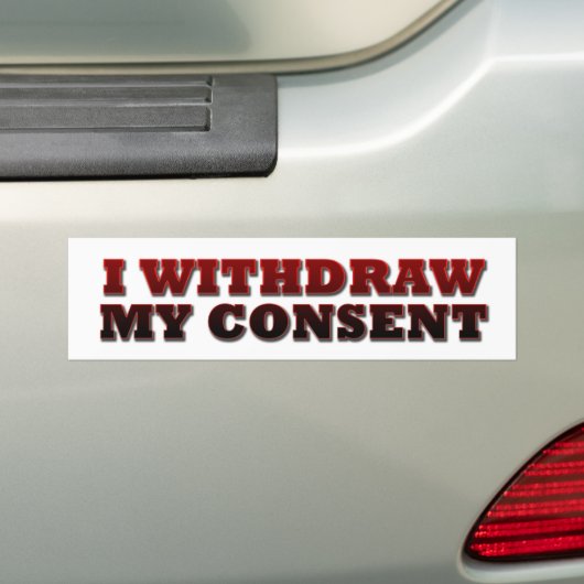 Nieuwe bumpers bumpersticker (Op auto)