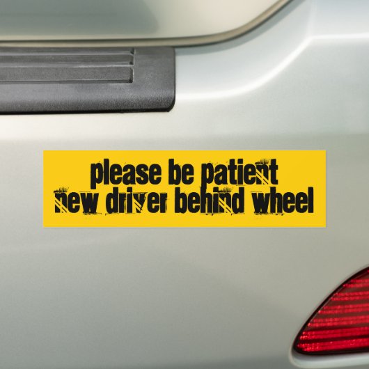 nieuwe bumpersticker (Op auto)