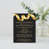 Nieuwe Business Open House Uitnodiging (Staand voorkant)