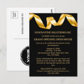 Nieuwe Business Open House Uitnodiging (Voorkant / Achterkant)