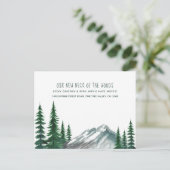 Nieuwe buurt Bosberg Dennen Verhuisbericht Feestdagenkaart (Staand voorkant)