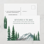 Nieuwe buurt Bosberg Dennen Verhuisbericht Feestdagenkaart (Voorkant / Achterkant)