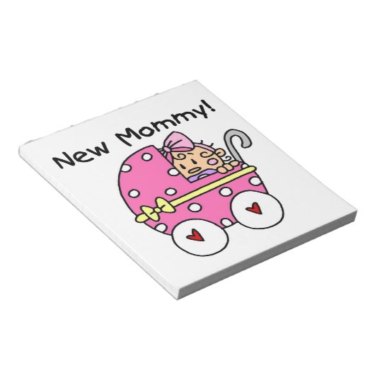 Nieuwe cadeautjes voor mama baby Girl Notitieblok (Schuin)