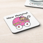 Nieuwe cadeautjes voor mama baby Girl Onderzetter (Linkerzijde)