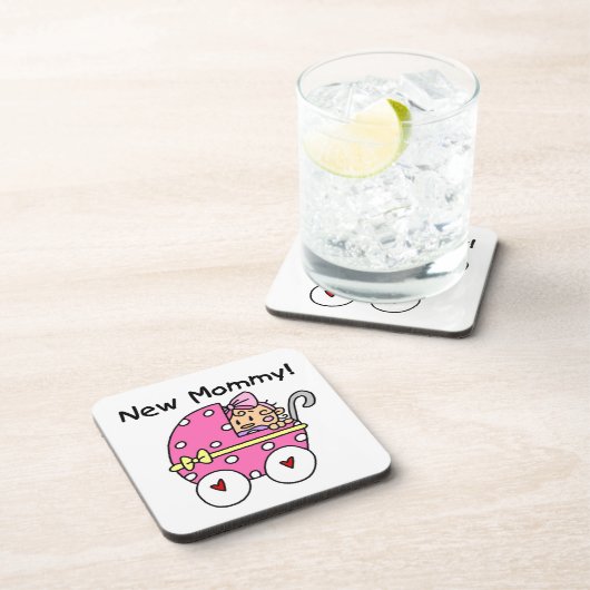 Nieuwe cadeautjes voor mama baby Girl Onderzetter (Rechterzijde)