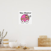 Nieuwe cadeautjes voor mama baby Girl Poster (Keuken)