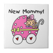 Nieuwe cadeautjes voor mama baby Girl Tegeltje (Voorkant)