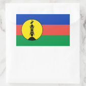 nieuwe caledoniaanse vlag rechthoekige sticker (Tas)
