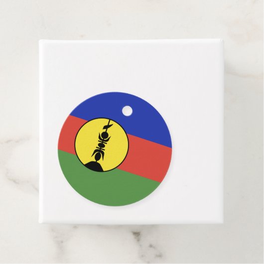 Nieuwe Caledonië vlag Bedankjes Labels (In situ)