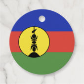 Nieuwe Caledonië vlag Bedankjes Labels (Voorkant)