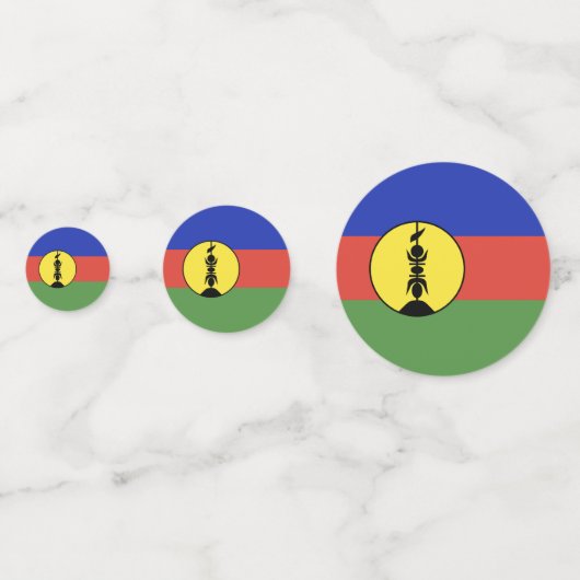 Nieuwe Caledonië vlag Confetti (Achterkanten)