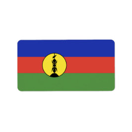 Nieuwe Caledonië vlag Etiket