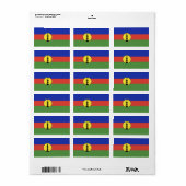 Nieuwe Caledonië vlag Etiket (Full Sheet)