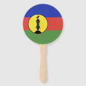 Nieuwe Caledonië vlag Handwaaier (Achterkant)