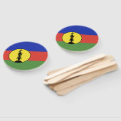 Nieuwe Caledonië vlag Handwaaier (Niet-gemonteerd)