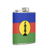 Nieuwe Caledonië vlag Heupfles (Rechts)