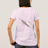 Nieuwe Caledonië vlag + kaart + tekst T-shirt (Achterkant)