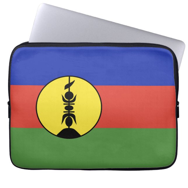 Nieuwe Caledonië vlag Laptop Sleeve (Voorkant)