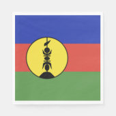 Nieuwe Caledonië vlag Servet (Voorkant)