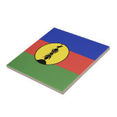 Nieuwe Caledonië vlag Tegeltje (Zijkant)