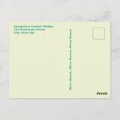 Nieuwe  Camping Trailer van de Aankondiging van he Briefkaart (Achterkant)