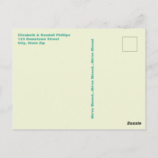 Nieuwe  Camping Trailer van de Aankondiging van he Briefkaart (Achterkant)