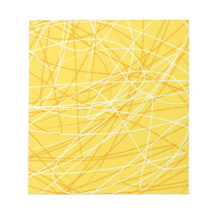 Nieuwe canarische gele patroontrend 2014-accessoir notitieblok