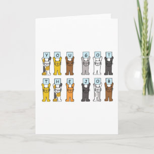 Nieuwe Cartoons gefeliciteerd met werk Kaart