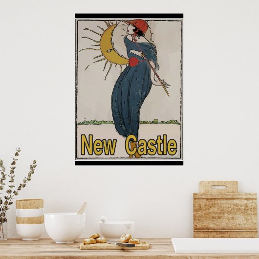 nieuwe Castle  Style Poster (Keuken)