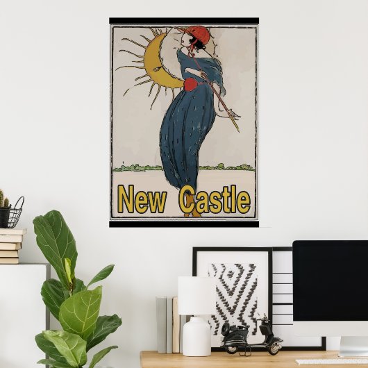 nieuwe Castle  Style Poster (Thuiskantoor)