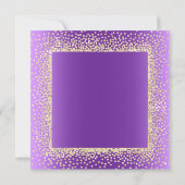 Nieuwe Champaigne Gouden Glitter Confetti Kaart (Achterkant)