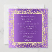 Nieuwe Champaigne Gouden Glitter Confetti Kaart (Voorkant)