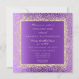 Nieuwe Champaigne Gouden Glitter Confetti Kaart