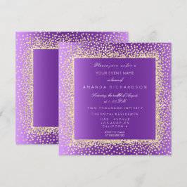 Nieuwe Champaigne Gouden Glitter Confetti Kaart