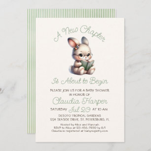 Nieuwe Chapter Baby shower Invitation Kaart