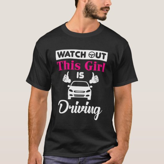 Nieuwe chauffeur voor en student t-shirt (Voorkant)