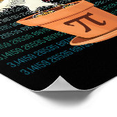 Nieuwe Chicken Pot Pi Day Pie Wiskunde Lover Geek  Poster (Hoek)