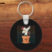 Nieuwe Chicken Pot Pi Day Pie Wiskunde Lover Geek Sleutelhanger (Voorkant)