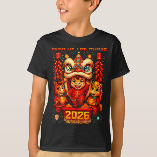 Nieuwe Chinese Meisjes Outfits Paard T-shirt