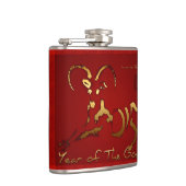 Nieuwe Chinese of Vietnamese goudfles Heupfles (Rechts)