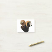 Nieuwe chocolade eieren post-it® notes (Op bureau)