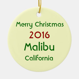 NIEUWE CHRISTMAS-ORNAMENT VAN MALIBU CALIFORNIA 20 KERAMISCH ORNAMENT