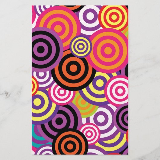 Nieuwe Cirkel Abstracte kunst Briefpapier (Voorkant)