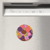 Nieuwe Cirkel Abstracte kunst Magneet (Insitu (Vaatwasser))
