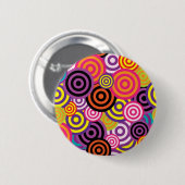 Nieuwe Cirkel Abstracte kunst Ronde Button 5,7 Cm (Voorkant /achterkant)
