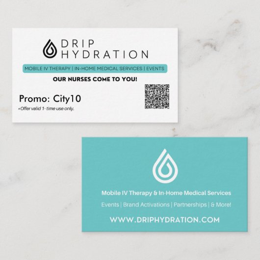 Nieuwe City-korting Visitekaartje (Voorkant / Achterkant)