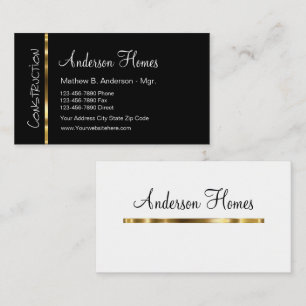 Nieuwe Classy Home Builder Visitekaartjes