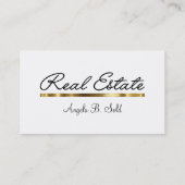 Nieuwe Classy Real Estate Visitekaartjes (Achterkant)