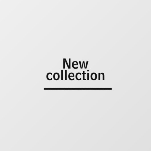 Nieuwe collecties en mode winkels raamsticker (Vel)