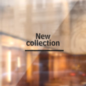 Nieuwe collecties en mode winkels raamsticker (Vel 2)